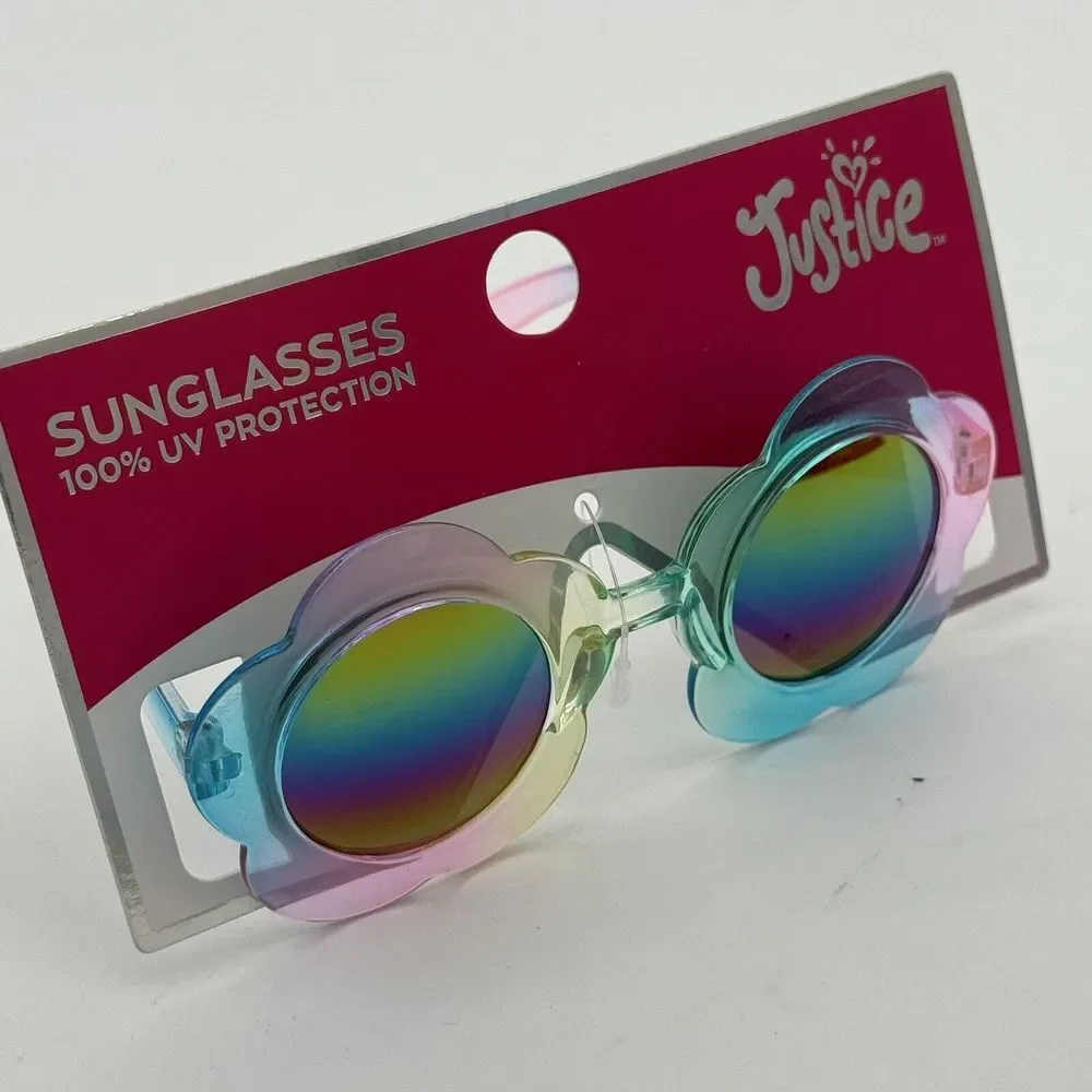Justice Headband Hair Clip Sunglasses Pink Purple 100%‎ UV Protection Lot Of 3